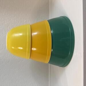 Vintage Pyrex Primary Color Nesting Mixing Bowls 403, 402, 401